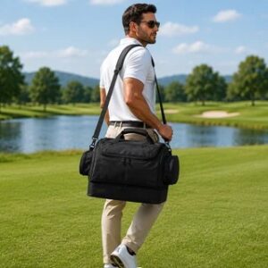 alpha double decker golf bag